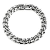 Brazalete de Acero de Titanio y Acero Inoxidable Estilo Cubano Tendencia INS Joyería de Pulido - details 6