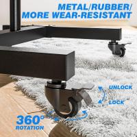 Soporte TV Pie Ruedas para Televisión de 32 43 50 55 65 75 80 Pulgadas - Tele Televisor Soportes Pie Inclinable - Soporte TV Suelo Altura Ajustable Movil 600x400mm 50 KG - details 4