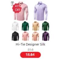 Chaleco de seda sólida para hombre, corbata de color champán, rosa, azul, verde, morado y rojo, gemelos de pañuelo, clips formales para boda y negocios - details 57