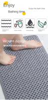 Alfombra de baño antideslizante suave Respectuosa con el medio ambiente, inodoro para ducha y pie - details 1