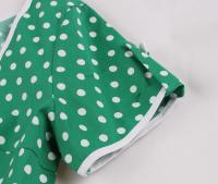 Vestido de Verano Vintage Hepburn Polka Dot de Contraste Cuello Cuadrado de los 50 Cintura Alta - details 25