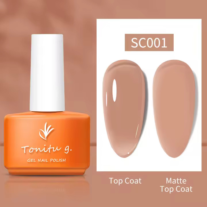 Esmalte de Uñas Tonitu G 7ml Gel Semi-Permanente Natural Transparente con LED UV para Salón Arte de Uñas DIY para el Hogar - 1