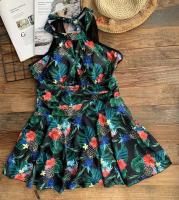 Traje de baño de una pieza de talla grande para mujer, traje de baño grande con falda, monokini vintage, 2023 - details 1