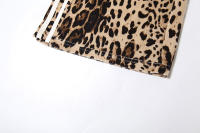 Pantalones Casuales Digitales con Estampado de Leopardo Cómodos y Cansados con Costura a Rayas de Otoño 2024 - details 8