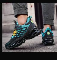 Zapatillas de ocio versátiles para hombre, zapatos deportivos ligeros y cómodos para caminar, zapatos para correr con hoja de grafiti a la moda, calzado masculino - details 22