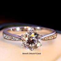 Anillo de Plata Esterlina 925 con Zirconia de 1ct Ideal para Compromiso, Boda, Regalo - details 1