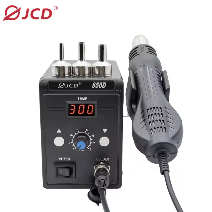 Estación de Soldadura Térmica JCD 858D 700W BGA Herramientas de Reparación de Soldadura por Aire Caliente 220V para SMD SMT Fuente de Alimentación Eléctrica con Pantalla LCD Fabricado en China - 1