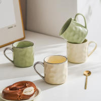 Taza de cerámica de alto valor ins viento desayuno taza Internet celebridad crema viento pareja taza de agua hogar taza simple - details 3