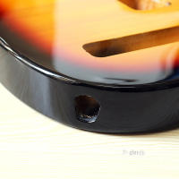 Cuerpo de Guitarra Eléctrica de Arce Color Horizonte Partes de Telebody - details 1