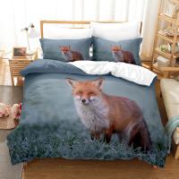 Juego de ropa de cama 3D The Fox, juego de funda de edredón con funda de almohada, ropa de cama doble completa, Queen y King - details 13
