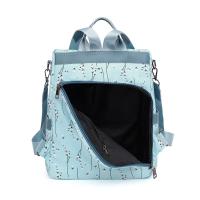 Mochila Con Estampado Floral Para Mujer, Bolsa De Viaje Informal, Con Bola De Pelo, De Gran Capacidad, Nueva - details 19