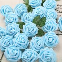 25pcs Flores Artificiales Rosas Falsas para Bodas DIY, Centros de Mesa, Arreglos de Fiesta, Decoración del Hogar - details 7