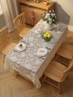 Mantel con borla de pájaro y Ense campestre, beige, para salón, cocina, mesa de comedor, mesa de centro - details 5