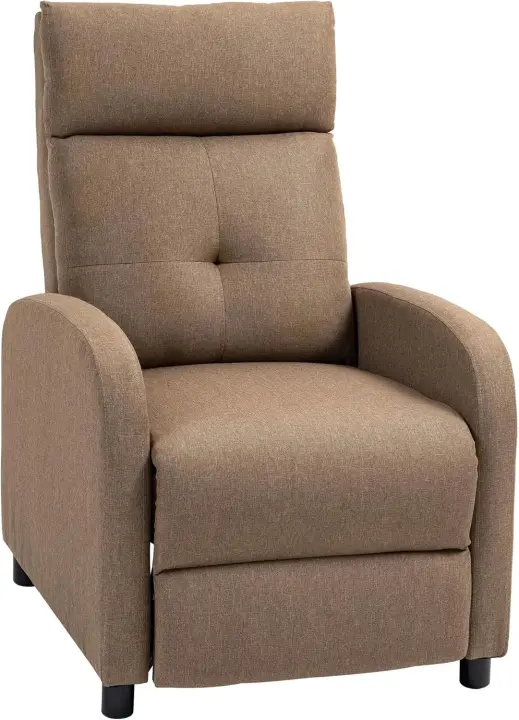 Silla de Relax Rebanable Manual Alta Comodidad en Sillón para Dormitorio y Oficina Carga de 150kg - 1