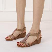 Sandalias de tacón de cuña de verano para mujer - details 4