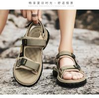 Zapatillas de Cuero Genuino para Hombres Estilo Romano Casuales para Exteriores - details 0