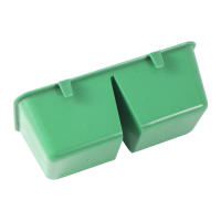 Comedero para pájaros de doble cuenco, dispositivo para comer bebidas de agua, comedero para loros y palomas, dos usos para alimentar y beber, 2 piezas - details 4