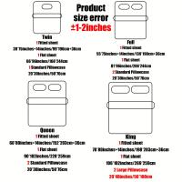 Juego De Sábanas Ajustadas De Poliéster Bordadas, Ropa De Cama sólida cómoda Y Transpirable, 3/4 Piezas - details 5