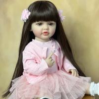 BZDOLL-Muñeca de bebé Reborn de 55 CM y 22 pulgadas, muñeco realista con soporte, cuerpo de silicona suave completo, Princesa, regalo de cumpleaños para niña - details 0