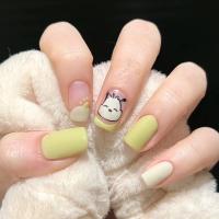 Caja de 24 piezas uñas removibles estilo corto parches uñas postizas uñas tabletas - details 24