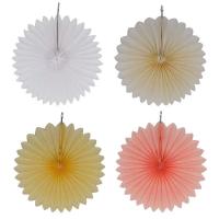 Manualidades decorativas, abanicos de 4 ''-12'', papel de seda colgante DIY para bodas, fiestas de cumpleaños y festivales - details 4