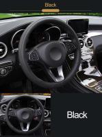 Cubierta de Volante de Tela Tejida Universal Adecuada para 37-38 cm Alfombra Antideslizante para Volante - details 3