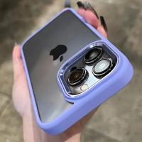 Funda de Metal con Marco para iPhone Cubierta Suave de Acrílico Transparente a Prueba de Golpes - details 14