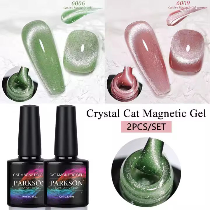 Parkson-esmalte en Gel para uñas, barniz UV holográfico, semipermanente, para manicura, 2 piezas - 1