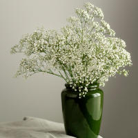 90 cabezas 52cm flores artificiales blancas boda DIY ramo decoración arreglo plástico bebés aliento flor falsa decoración del hogar - details 21