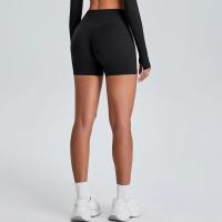 Pantalones cortos deportivos de cintura alta Control del vientre Hip Lift Ropa deportiva Pantalones cortos de yoga para mujer - details 2