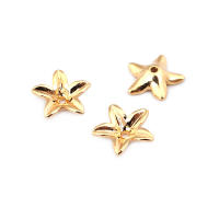Tapas de cuentas de copos de nieve de latón de Color dorado de 18K, accesorios de alta calidad para manualidades, materiales para hacer joyas, sitio web oficial de Rosediy - details 10