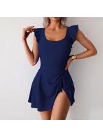Traje de baño de una pieza 2025, falda deportiva de primavera, traje de baño conservador de talla grande para mujer. - details 12