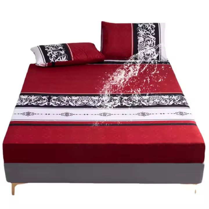 Funda de almohada impermeable, Sábana bajera con protección de bolsillo profundo, funda de cama, Funda de colchón - 1