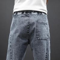 Primavera Verano negro azul Cargo Jeans hombres Streetwear Denim Jogger pantalones hombres holgados Harem Jean pantalones de talla grande - details 15