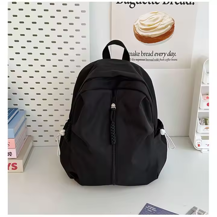 Mochila de viaje de gran capacidad, novedad de 2025, mochila escolar sencilla de Color sólido para estudiantes, Mochila deportiva, bolsa para ordenador - 1