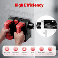 Lijadora eléctrica de 1200W y 220V, máquina molinera de pala de pared, cepilladora de 1000-4000 rpm, estándar europeo, 24,5x22x16,5 cm/9,64x8,66x6,49 pulgadas - details 1