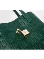 Bolso Bandolera Para Mujer CH Embossed Con Diseño De Impresión De Letras Gran Capacidad Elegante Temperamento Bolso De Mano Casual - details 24