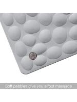 Alfombrilla absorbente para cuarto de ducha engrosada alfombrilla curvada para puerta de baño inodoro alfombrilla para pies de baño alfombrilla antideslizante alfombra de entrada - details 2