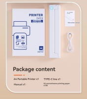 Impresora térmica A4 pequeña para el hogar, impresora fotográfica portátil sin tinta para aprendizaje, oficina y hogar, Bluetooth - details 11