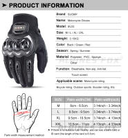 Guantes de Carreras SUOMY de Tamaño Grande XXL Negros con Decoración Elegante Antideslizantes y Transpirables para Moto Cierre de Pulgar Lavables en Agua - details 14