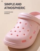 Sandalias de moda, zapatillas impermeables, zapatos de mujer, toboganes de verano para exteriores, zapatos de jardín de suela suave, zuecos de enfermería para interiores, sandalias - details 5