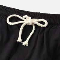 Pantalones cortos elásticos de color liso para hombre, pantalones deportivos de algodón o pantalones para correr, ropa deportiva para hombre - details 2