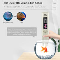 Filtro Digital de pureza de calidad del agua, medidor TDS con pantalla LCD, probador TDS 0-9999 PPM, diseño de pluma de temperatura para acuarios hidropónicos - details 4