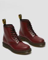 Botas con cordones de cuero liso 1460 de Dr. Marten Negro Unisex - details 3