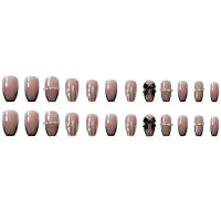 24PCS, uñas artificiales de estilo francés, uñas suaves a naturales para mujeres, arte de uñas, escuela, uso doméstico - details 7