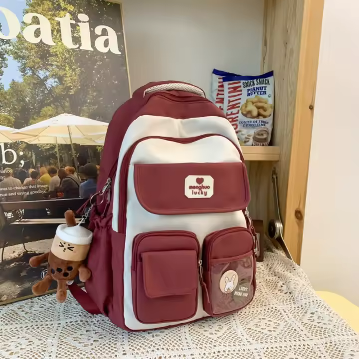 Nueva Versión Coreana de la Mochila de Campus Ins para Niñas de Primaria y Secundaria - 1