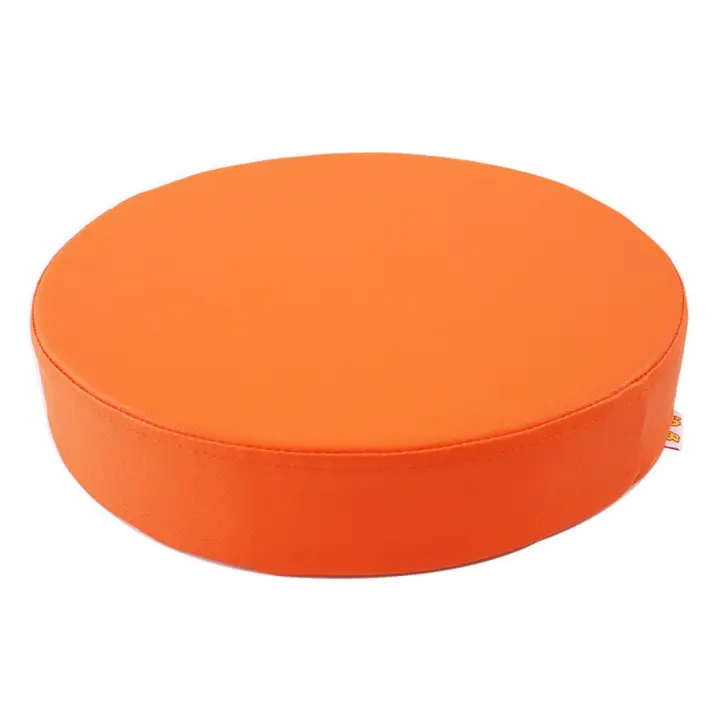 Práctico cojín redondo de cuero de estilo japonés, cojín grueso lavable para suelo, cojín de esponja suave para meditación, balcón - 1