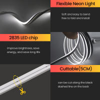 GAHADA Tiras de Neón LED Flexibles Impermeables 24V 2835 120LEDs/m Ideal para Decoración de Hogar DIY - details 5