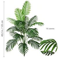Palmera de Plástico Verde Planta Falsa Tropical para Jardín en Casa Ramas de 49.2 pulgadas - details 4