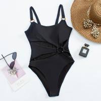 Conjunto de Bikini de Una Pieza para Mujer Traje de Baño Sexy con Espalda Descubierta, Bikini de Cintura Baja, Bañador con Tirantes Huecos - details 11